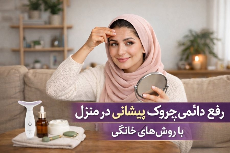 رفع دائمی چروک پیشانی در منزل